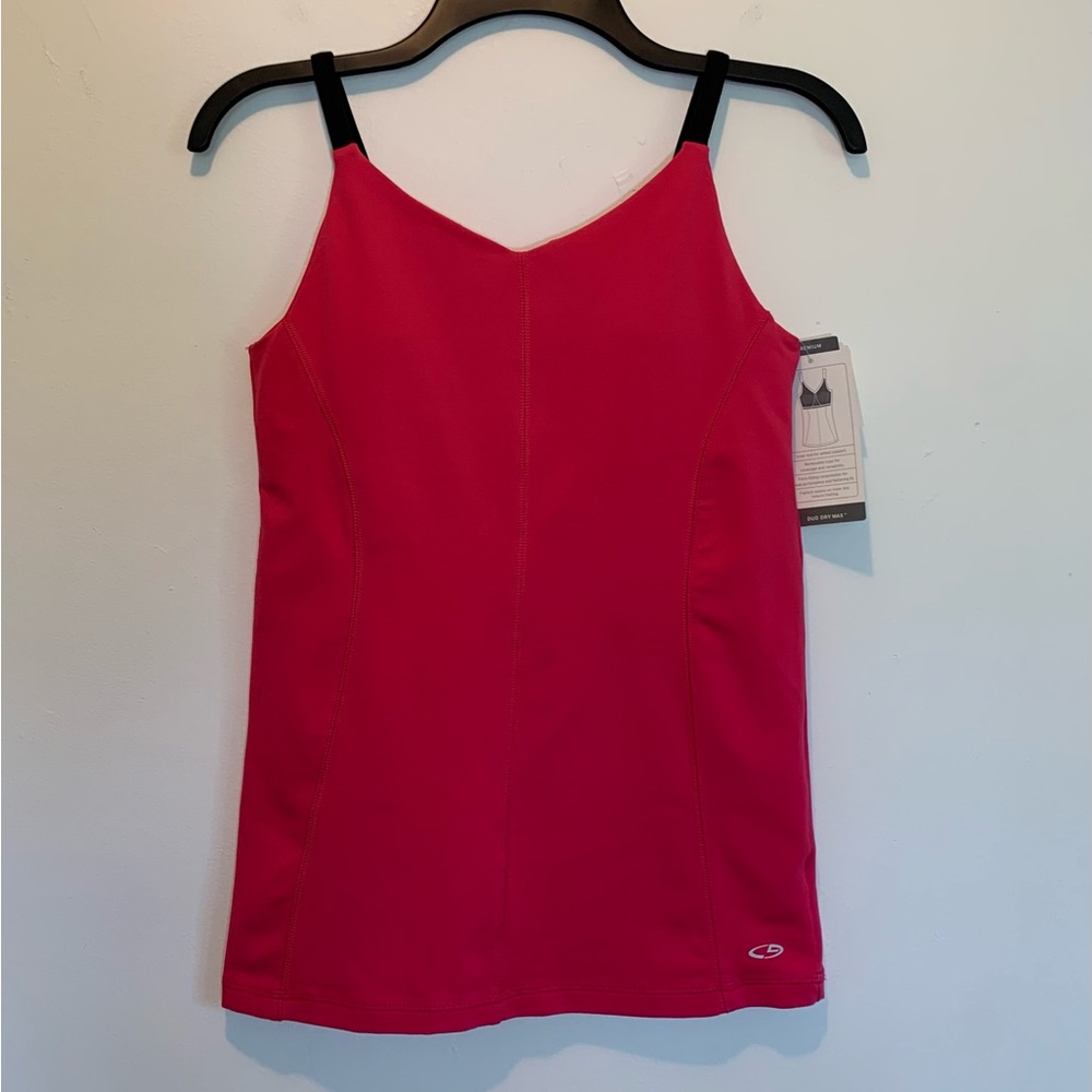 Champion Duo Dry Hot Pink Fitted Tank Top Medium NWT